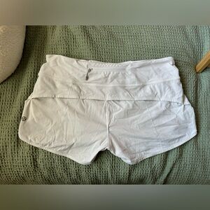 white lululemon shorts